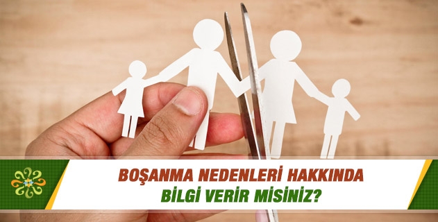 Boşanma nedenleri hakkında bilgi verir misiniz? Boşanma nedenleri hakkında bilgi verir misiniz?