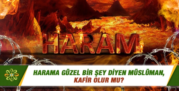 Harama güzel bir şey diyen Müslüman, kafir olur mu? Harama güzel bir şey diyen Müslüman, kafir olur mu?