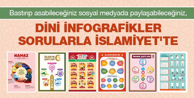 Dini infografikler Sorularla İslamiyet'te...